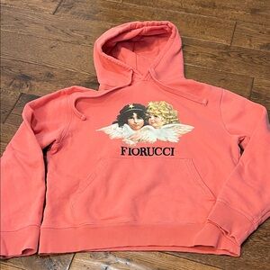 Fiorucci Pink Hoodie with Angel Design small